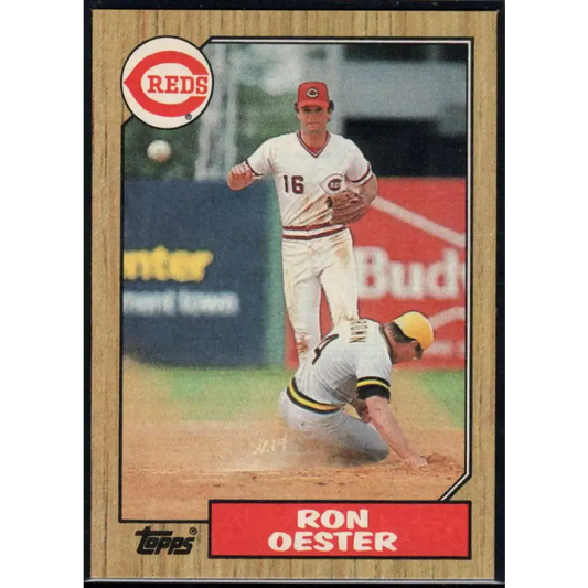 1987 Topps #172 Ron Oester EX Excellent Cincinnati Reds Baseball Card - Baseball Card Single