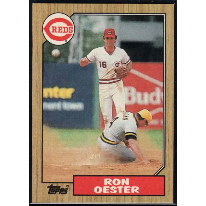 1987 Topps #172 Ron Oester EX Excellent Cincinnati Reds Baseball Card - Baseball Card Single