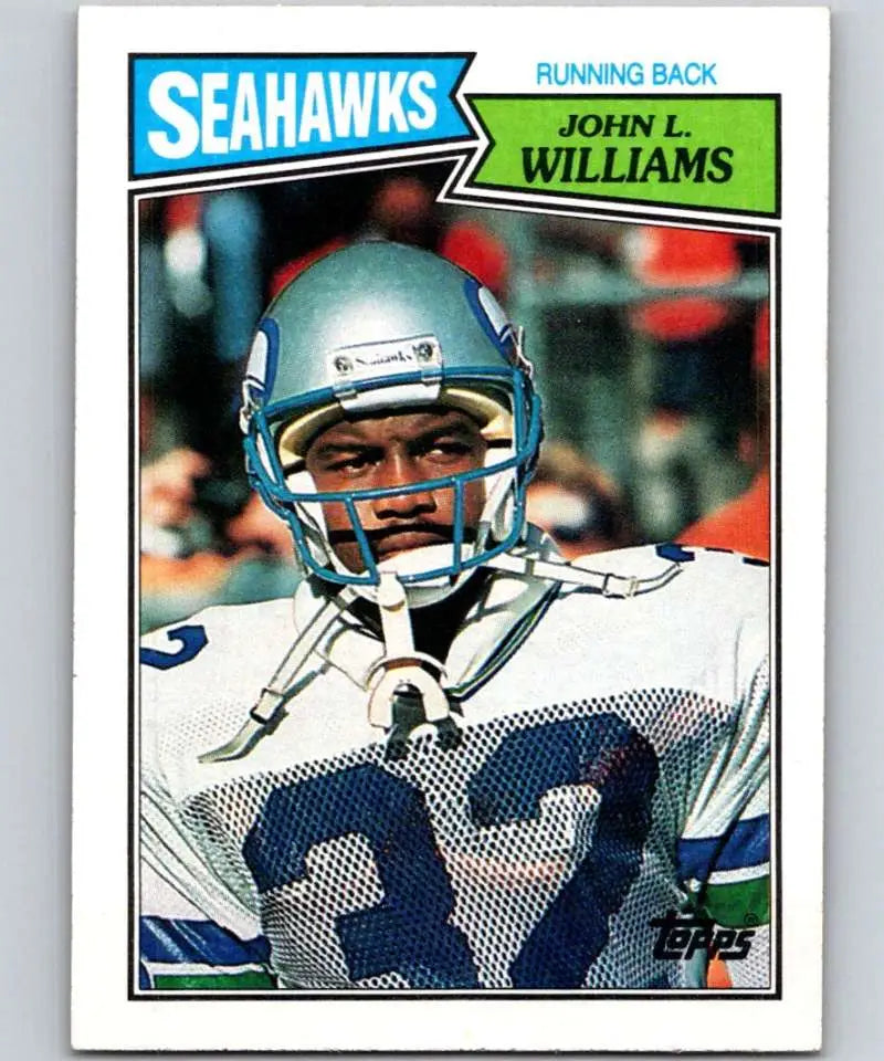 1987 Topps #175 John Williams EX Excellent RC Rookie Seattle Seahawks Football Card - Football Card Single