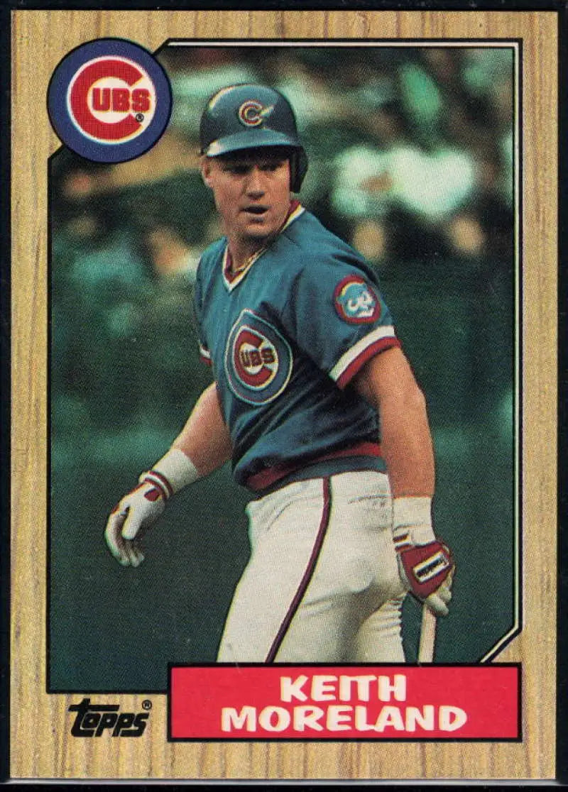 1987 Topps #177 Keith Moreland EX Excellent Chicago Cubs Baseball Card - Baseball Card Single