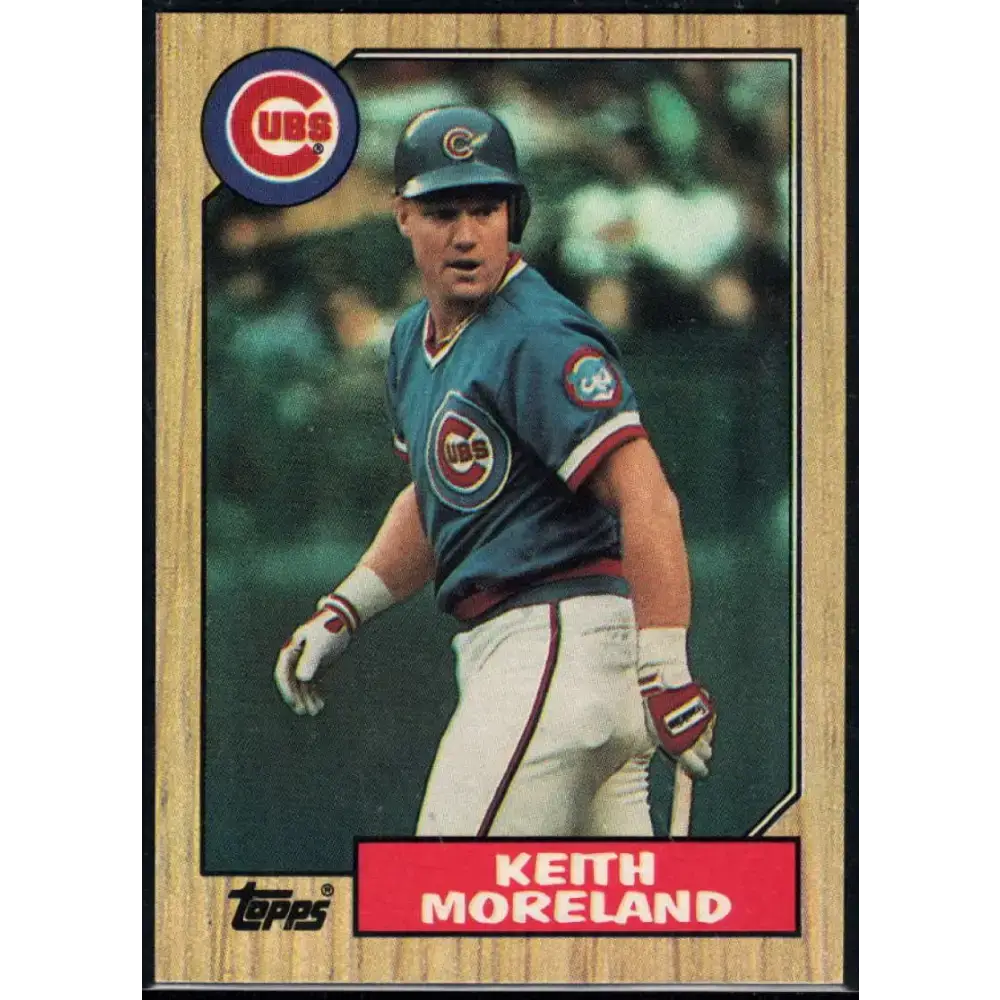 1987 Topps #177 Keith Moreland EX Excellent Chicago Cubs Baseball Card - Baseball Card Single