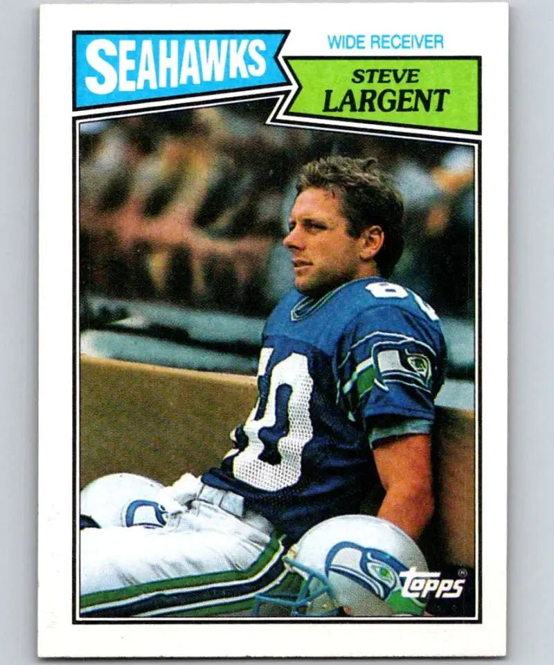 1987 Topps #177 Steve Largent EX Excellent Seattle Seahawks Football Card - Football Card Single