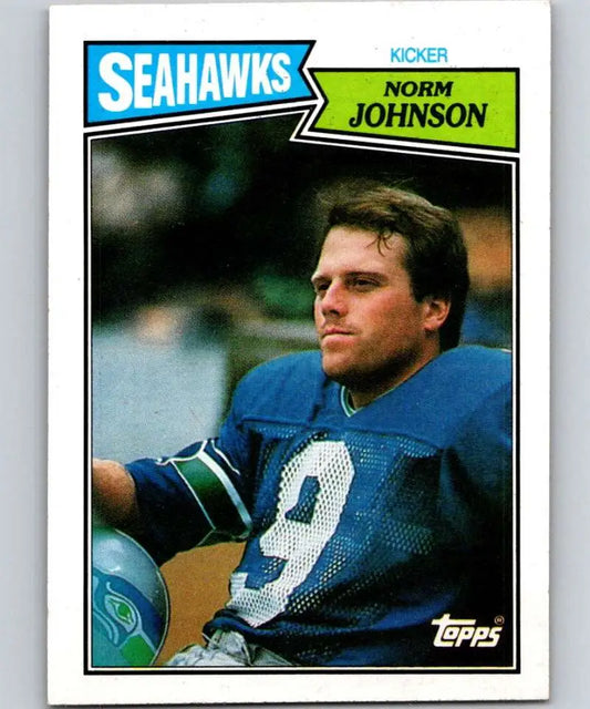 1987 Topps #179 Norm Johnson EX Excellent Seattle Seahawks Football Card - Football Card Single
