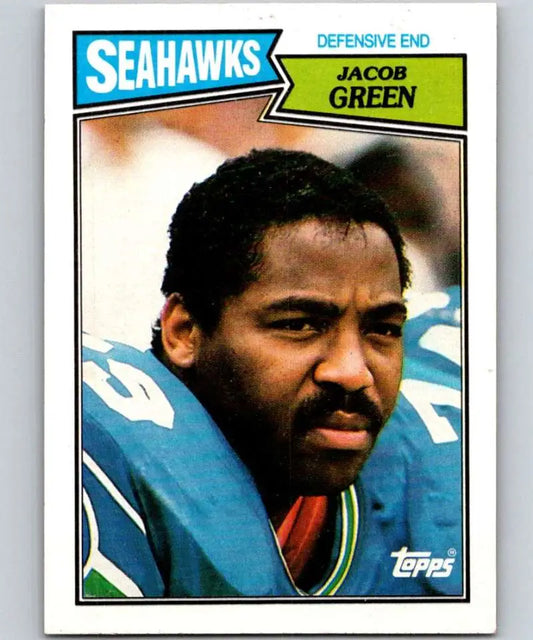 1987 Topps #180 Jacob Green EX Excellent Seattle Seahawks Football Card - Football Card Single