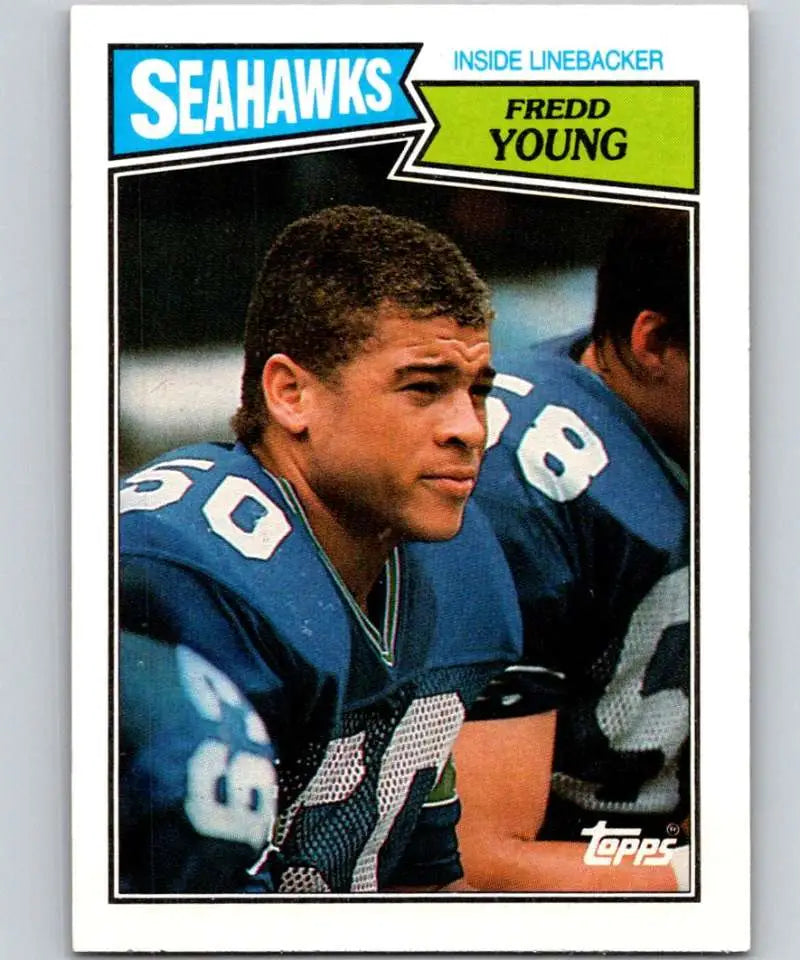 1987 Topps #181 Fredd Young EX Excellent Seattle Seahawks Football Card - Football Card Single