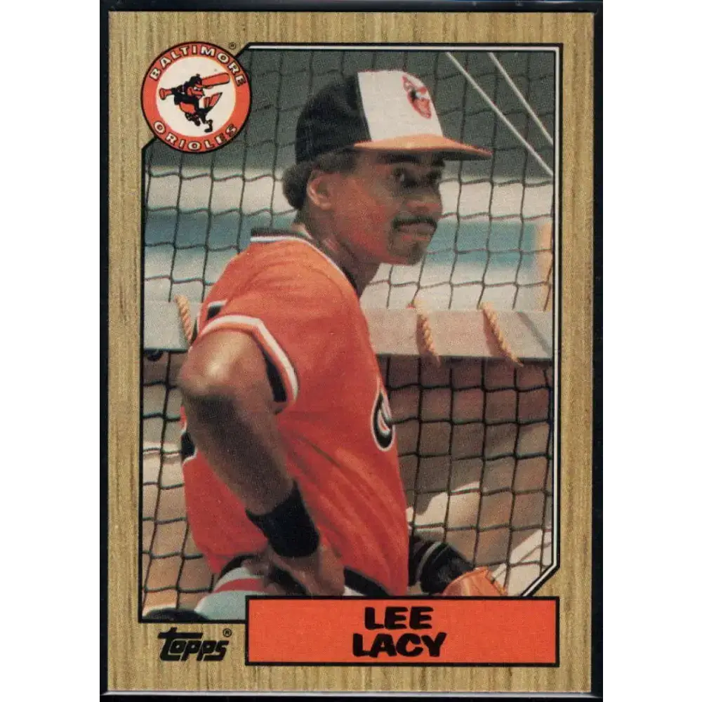 1987 Topps #182 Lee Lacy EX Excellent Baltimore Orioles Baseball Card - Baseball Card Single