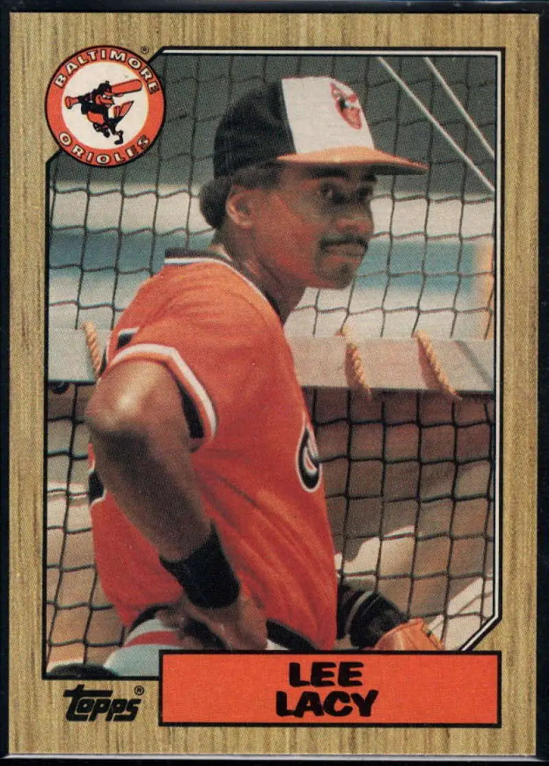 1987 Topps #182 Lee Lacy EX Excellent Baltimore Orioles Baseball Card - Baseball Card Single