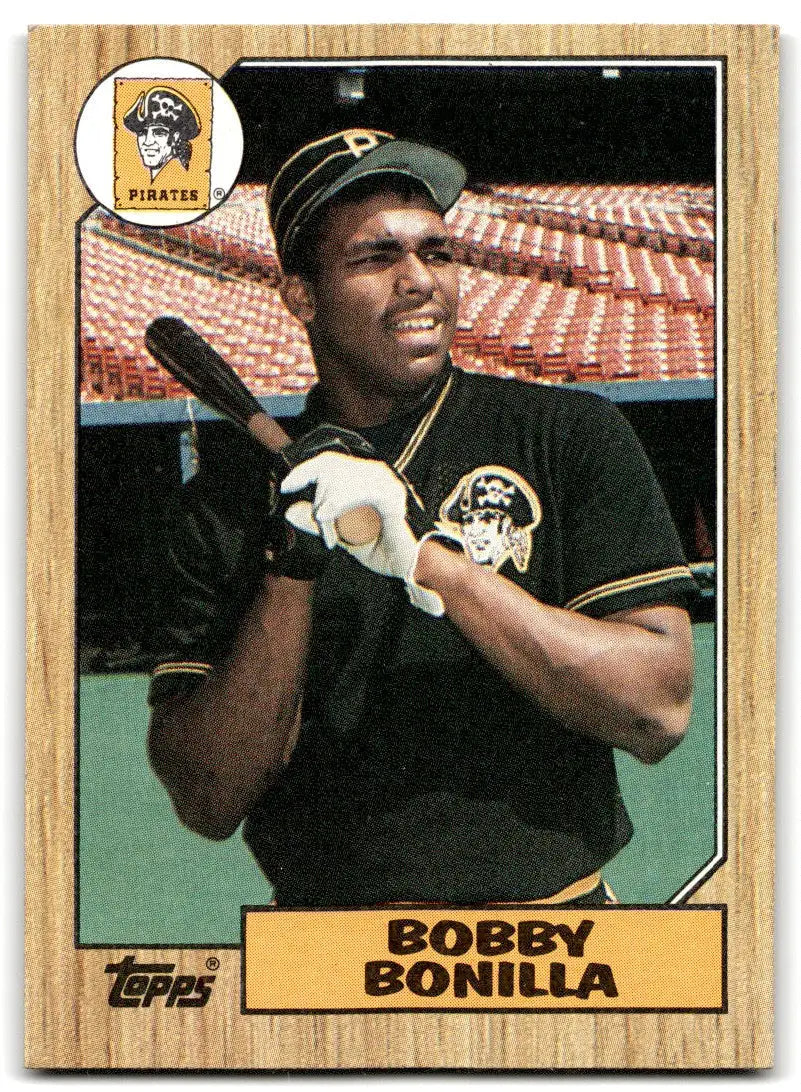1987 Topps #184 Bobby Bonilla EX Excellent RC Rookie Pittsburgh Pirates Baseball Card - Baseball Card Single