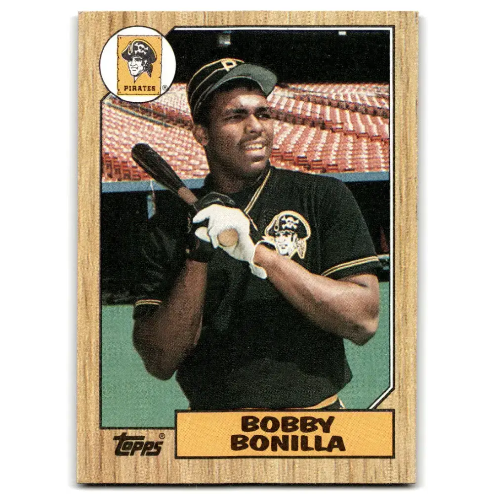 1987 Topps #184 Bobby Bonilla EX Excellent RC Rookie Pittsburgh Pirates Baseball Card - Baseball Card Single
