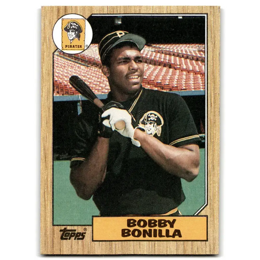 1987 Topps #184 Bobby Bonilla EX Excellent RC Rookie Pittsburgh Pirates Baseball Card - Baseball Card Single