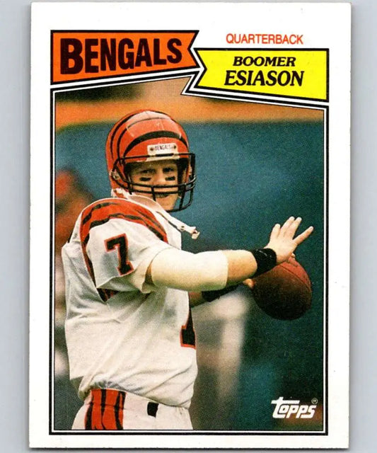1987 Topps #185 Boomer Esiason EX Excellent Cincinnati Bengals Football Card - Football Card Single