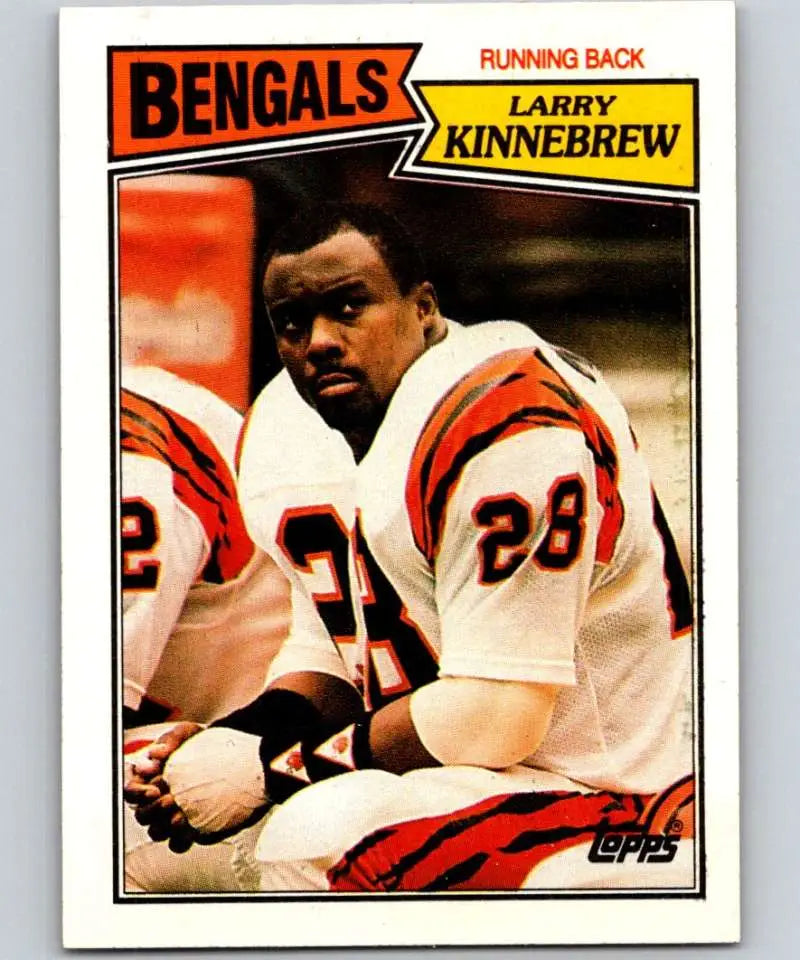 1987 Topps #187 Larry Kinnebrew EX Excellent Cincinnati Bengals Football Card - Football Card Single