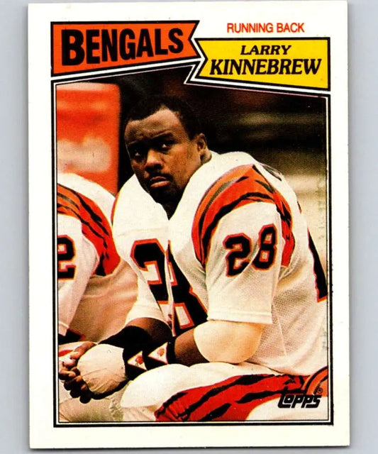 1987 Topps #187 Larry Kinnebrew EX Excellent Cincinnati Bengals Football Card - Football Card Single