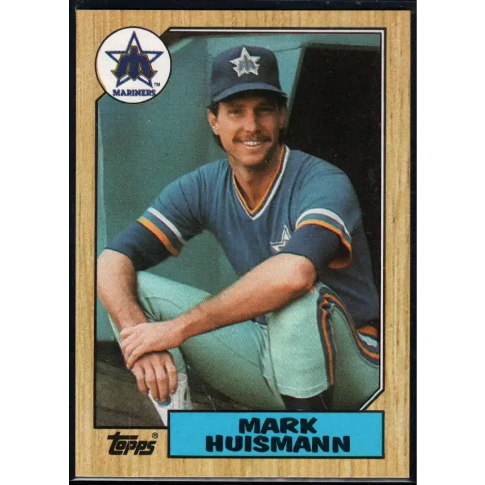 1987 Topps #187 Mark Huismann EX Excellent Seattle Mariners Baseball Card - Baseball Card Single