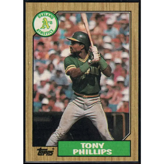 1987 Topps #188 Tony Phillips EX Excellent Oakland Athletics Baseball Card
