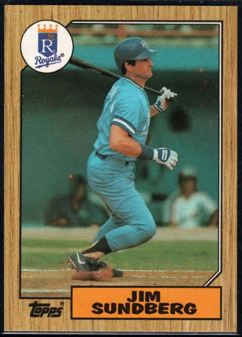 1987 Topps #190 Jim Sundberg EX Excellent Kansas City Royals Baseball Card - Baseball Card Single