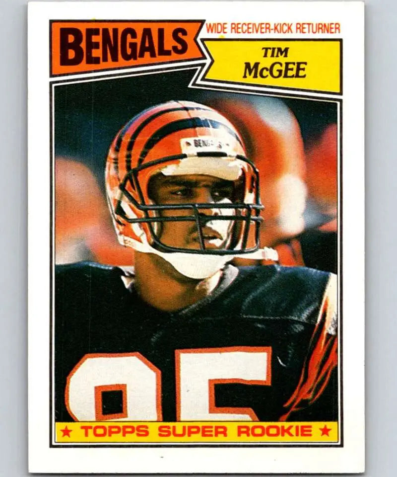 1987 Topps #190 Tim McGee EX Excellent RC Rookie Cincinnati Bengals Football Card - Football Card Single