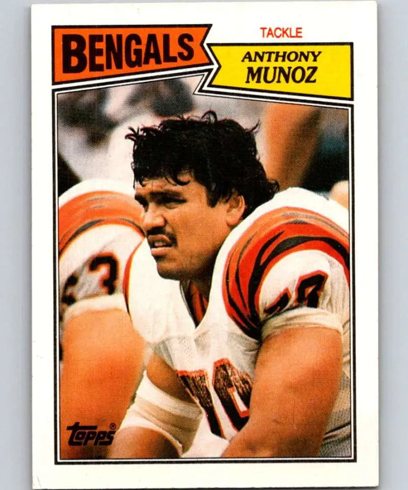 1987 Topps #192 Anthony Munoz EX Excellent Cincinnati Bengals Football Card - Football Card Single