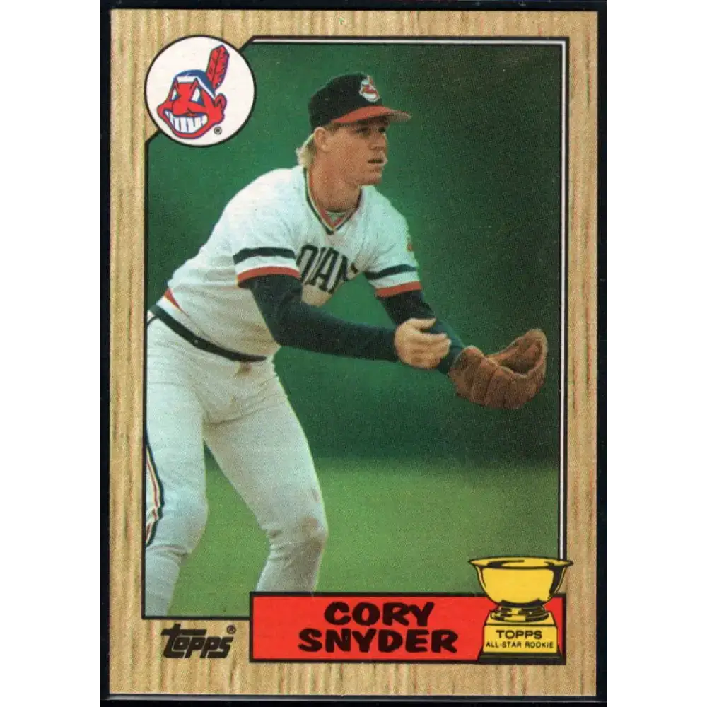 1987 Topps #192 Cory Snyder EX Excellent Cleveland Indians Baseball Card - Baseball Card Single