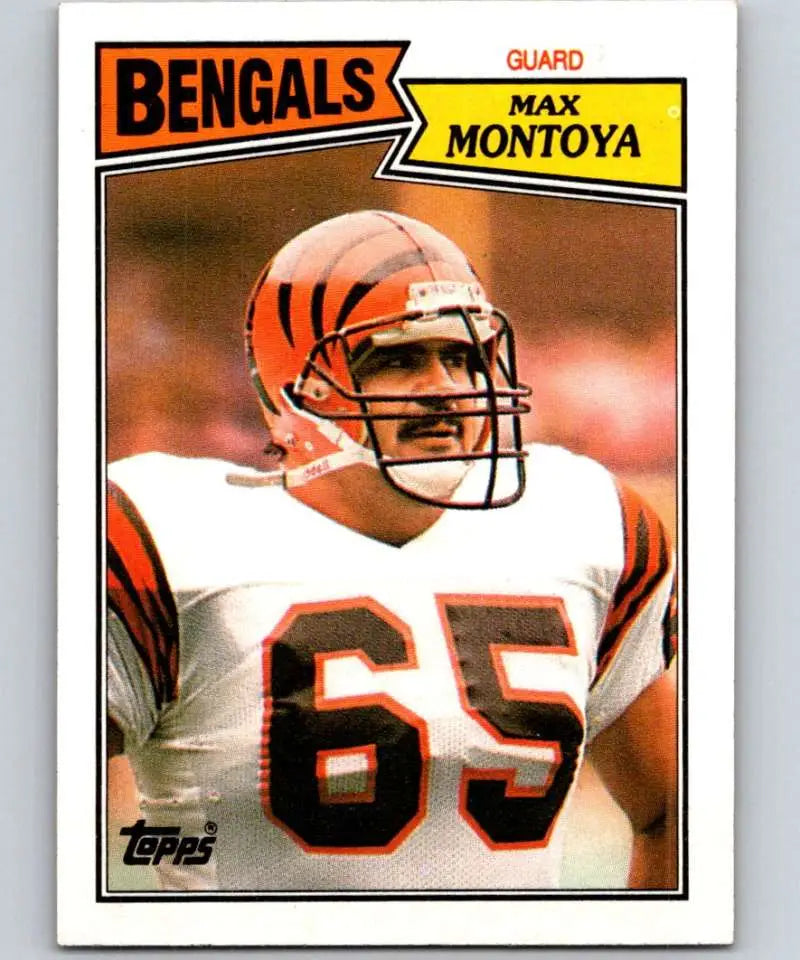 1987 Topps #193 Max Montoya EX Excellent Cincinnati Bengals Football Card - Football Card Single
