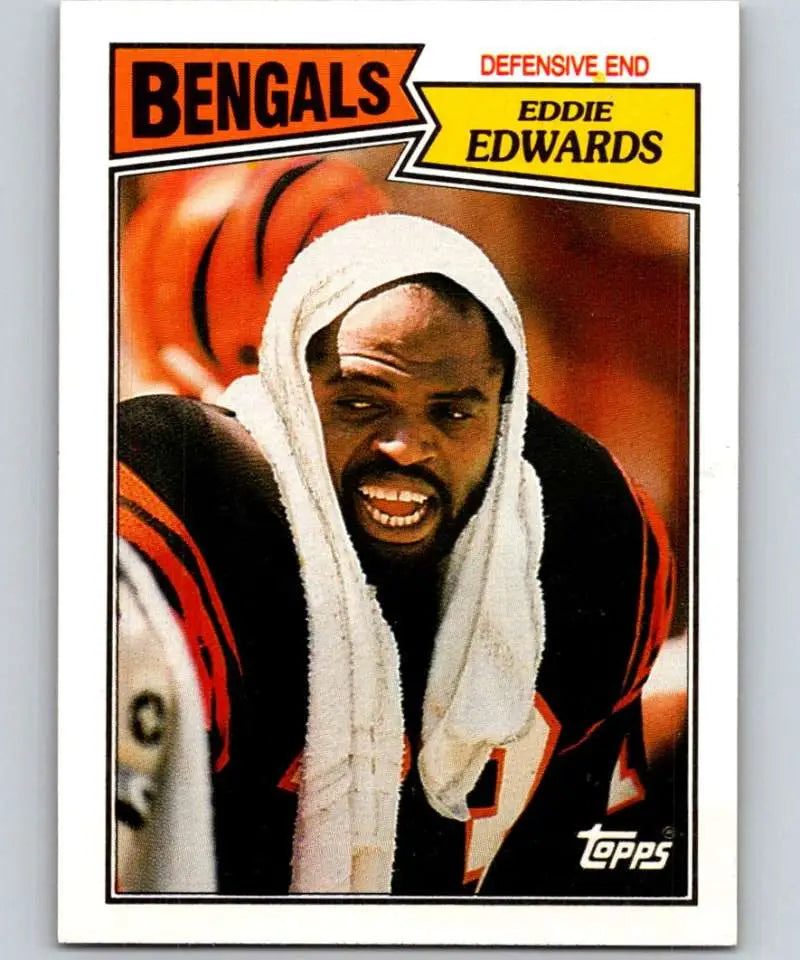 1987 Topps #194 Eddie Edwards EX Excellent Cincinnati Bengals Football Card - Football Card Single