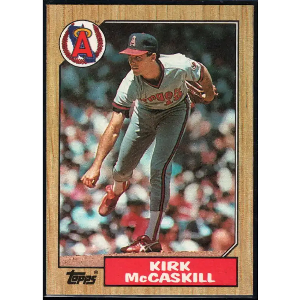 1987 Topps #194 Kirk McCaskill EX Excellent California Angels Baseball Card - Baseball Card Single