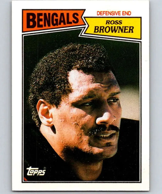 1987 Topps #195 Ross Browner EX Excellent Cincinnati Bengals Football Card - Football Card Single