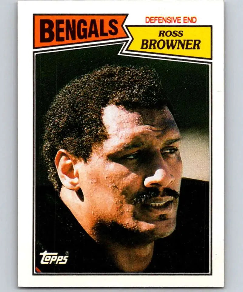 1987 Topps #195 Ross Browner EX Excellent Cincinnati Bengals Football Card - Football Card Single