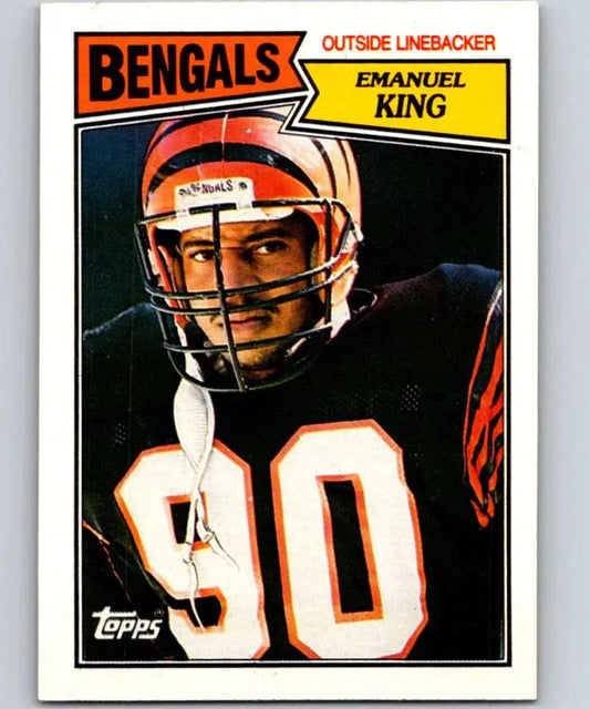 1987 Topps #196 Emanuel King EX Excellent Cincinnati Bengals Football Card - Football Card Single