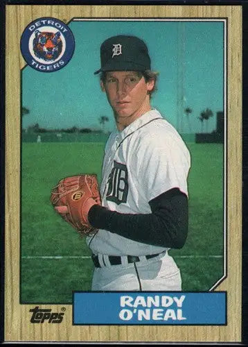 1987 Topps #196 Randy O’Neal NM Near Mint Tigers UER