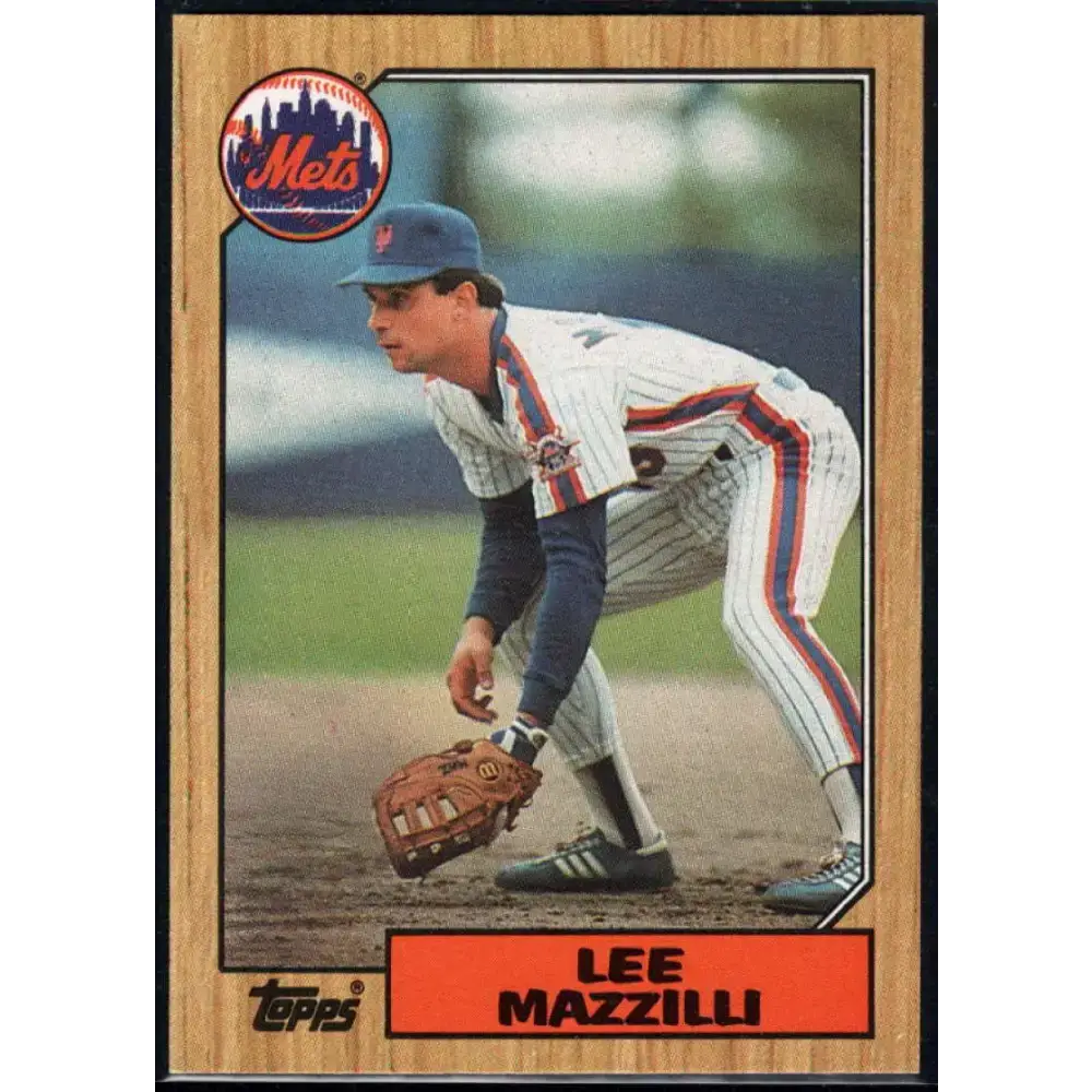 1987 Topps #198 Lee Mazzilli EX Excellent New York Mets Baseball Card - Baseball Card Single