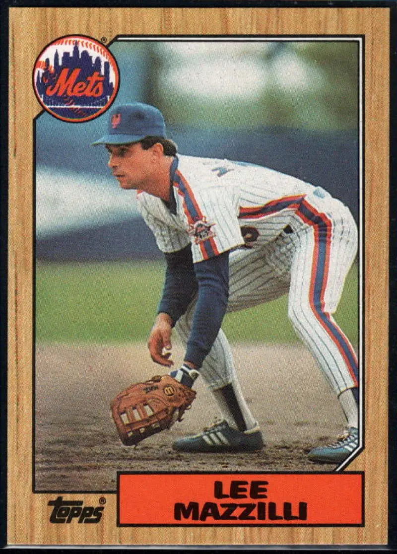 1987 Topps #198 Lee Mazzilli EX Excellent New York Mets Baseball Card - Baseball Card Single