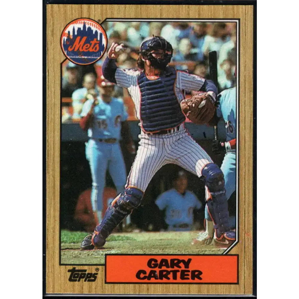 1987 Topps #20 Gary Carter EX Excellent New York Mets Baseball Card - Baseball Card Single