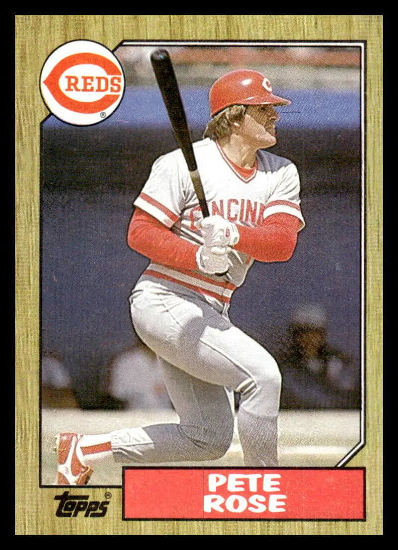 1987 Topps #200 Pete Rose EX Excellent Cincinnati Reds Baseball Card - Baseball Card Single