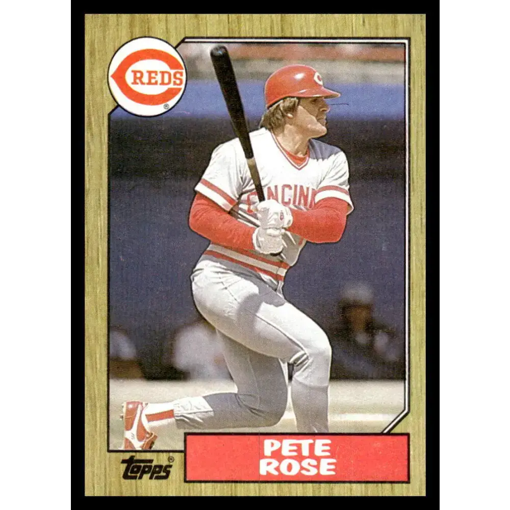 1987 Topps #200 Pete Rose EX Excellent Cincinnati Reds Baseball Card - Baseball Card Single