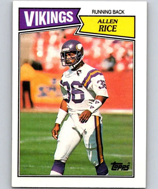 1987 Topps #201 Allen Rice EX Excellent Minnesota Vikings Football Card - Football Card Single
