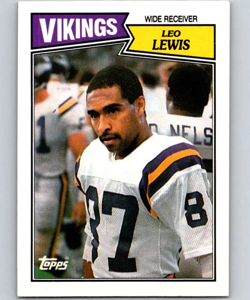 1987 Topps #203 Leo Lewis EX Excellent Minnesota Vikings Football Card - Football Card Single