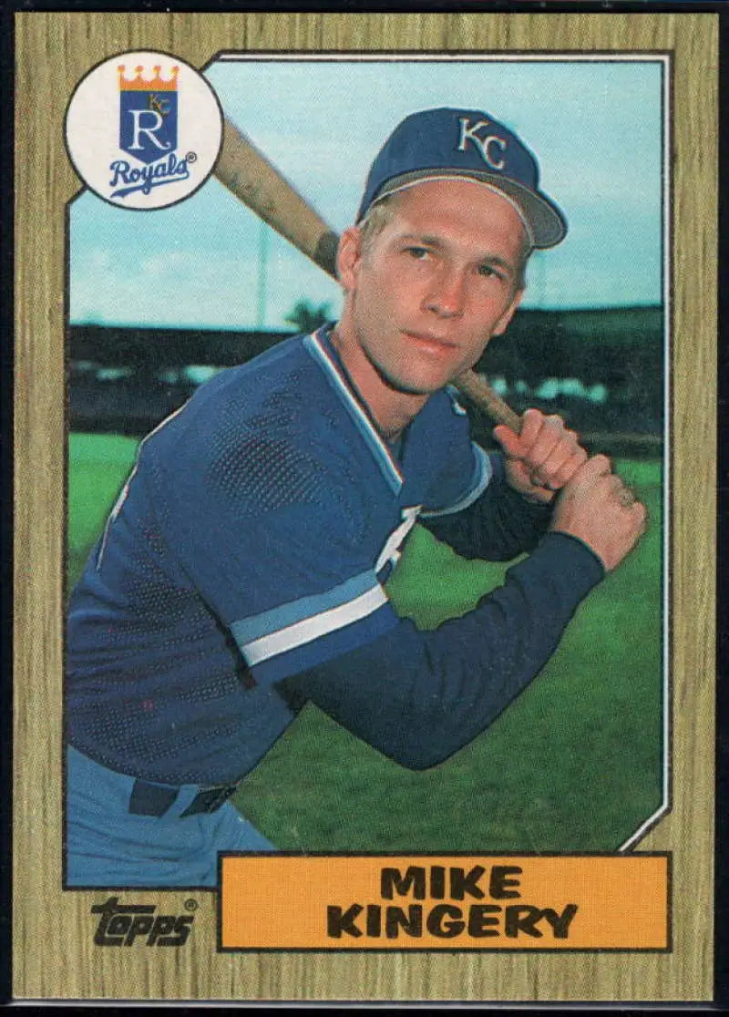 1987 Topps #203 Mike Kingery EX Excellent RC Rookie Kansas City Royals Baseball Card - Baseball Card Single