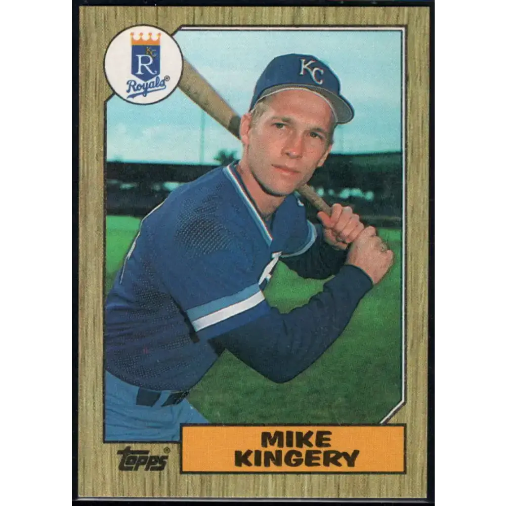 1987 Topps #203 Mike Kingery EX Excellent RC Rookie Kansas City Royals Baseball Card - Baseball Card Single