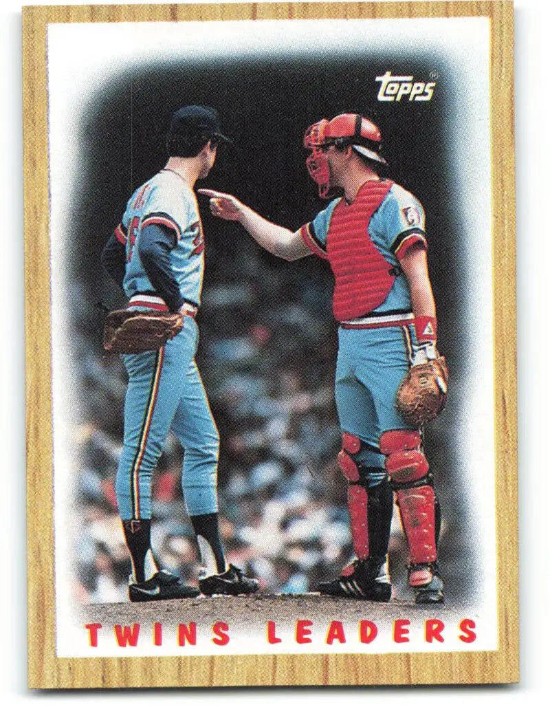1987 Topps #206 Frank Viola/Tim Laudner EX Excellent Minnesota Twins Baseball Card - Baseball Card Single