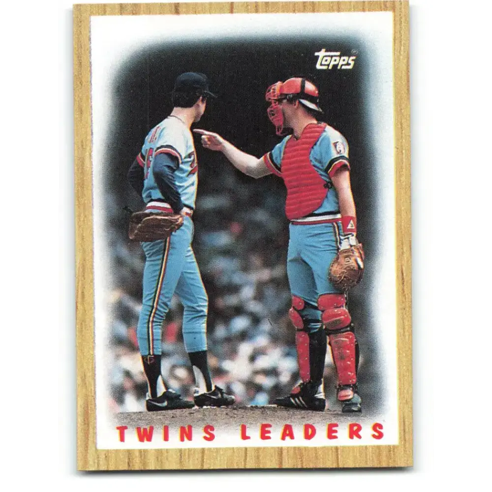1987 Topps #206 Frank Viola/Tim Laudner EX Excellent Minnesota Twins Baseball Card - Baseball Card Single