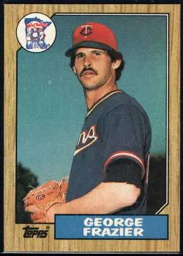 Vintage 1987 Topps George Frazier baseball card with original gloss NM-MT Twins