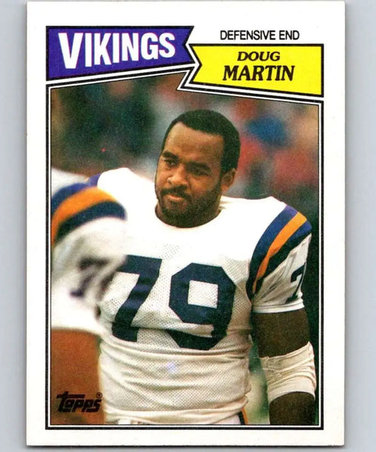 1987 Topps #208 Doug Martin EX Excellent Minnesota Vikings Football Card - Football Card Single
