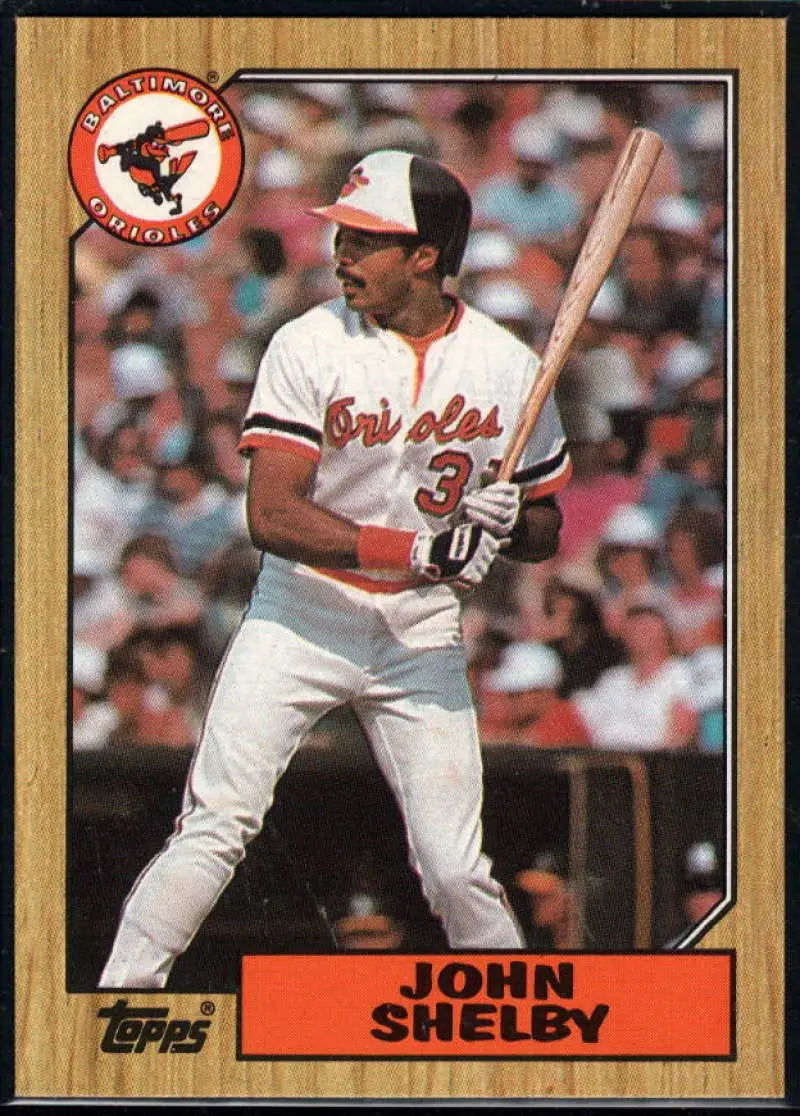 1987 Topps #208 John Shelby EX Excellent Baltimore Orioles Baseball Card - Baseball Card Single