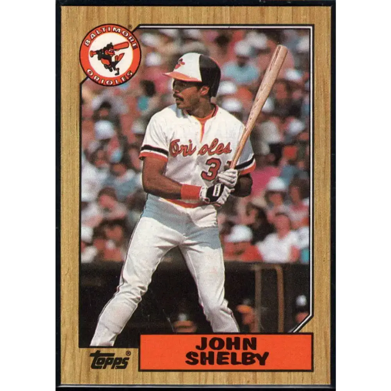 1987 Topps #208 John Shelby EX Excellent Baltimore Orioles Baseball Card - Baseball Card Single