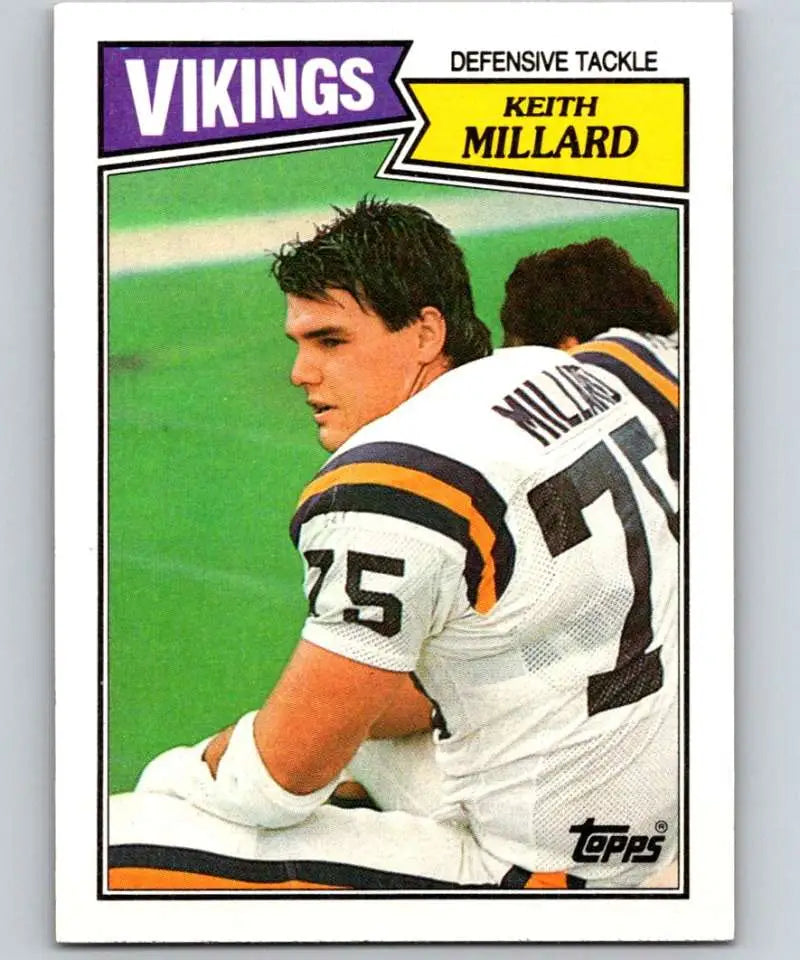 1987 Topps #209 Keith Millard EX Excellent Minnesota Vikings Football Card - Football Card Single