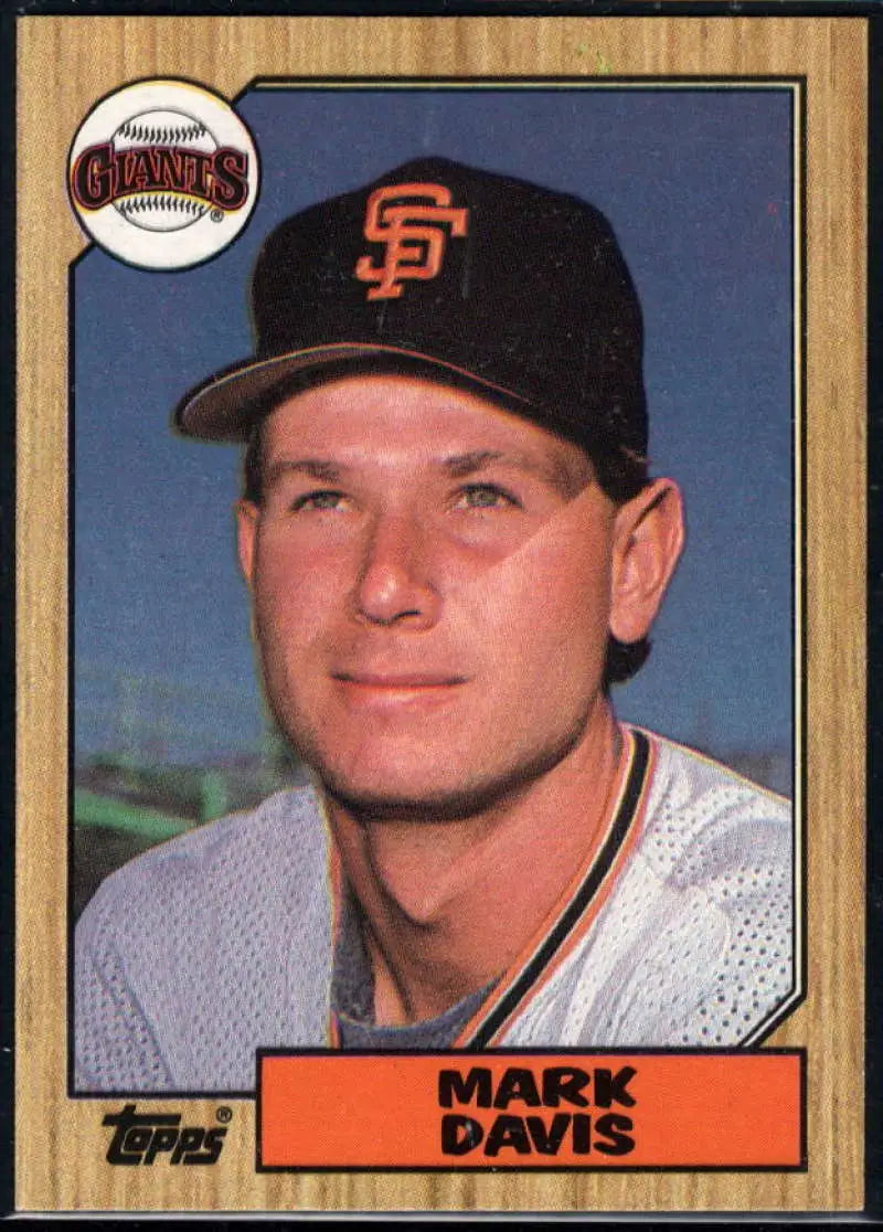1987 Topps #21 Mark Davis EX Excellent San Francisco Giants Baseball Card - Baseball Card Single