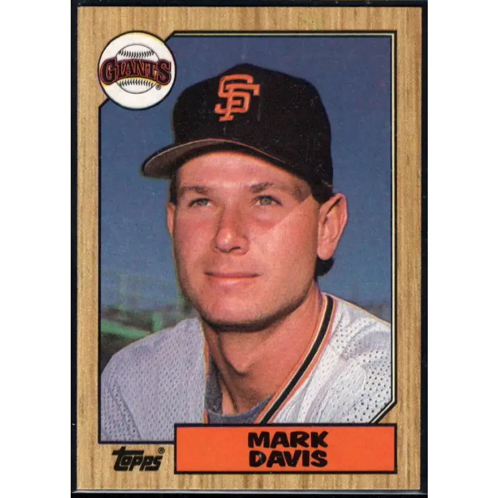 1987 Topps #21 Mark Davis EX Excellent San Francisco Giants Baseball Card - Baseball Card Single