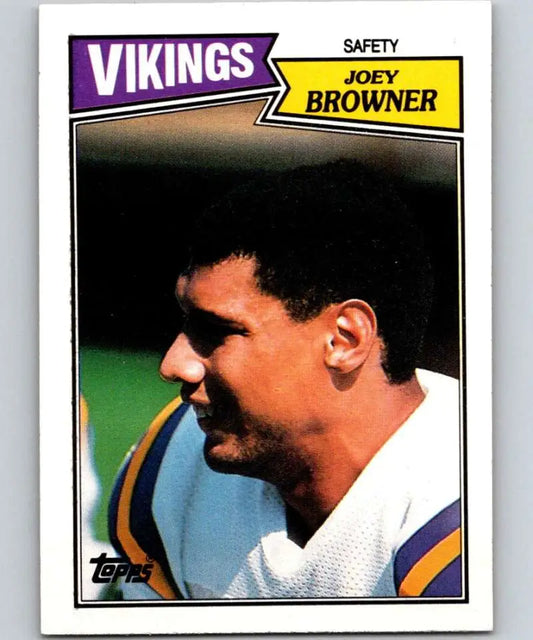 1987 Topps #211 Joey Browner EX Excellent Minnesota Vikings Football Card - Football Card Single