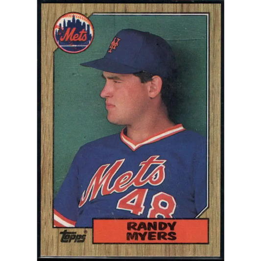 1987 Topps #213 Randy Myers EX Excellent RC Rookie New York Mets Baseball Card - Baseball Card Single